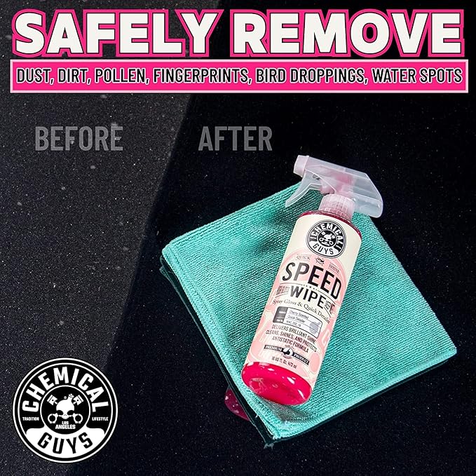 Chemical Guys Speed Wipe Quick Detailer, Safe for Cars, Trucks, SUVs, Motorcycles, RVs & More, Extra Large 32 fl oz, Cherry S