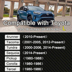 West Llama Microfiber Leather Steering Wheel Cover for Toyota, Toyota Accessories Large Size for 15.5-16 inch, Premium Qualit