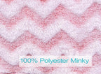 Niko Easy-Wash Children's Car Seat Cover & Liner - Minky - Pink Chevron - Perfect for Winter - Fits Most Toddler Car Seats - 