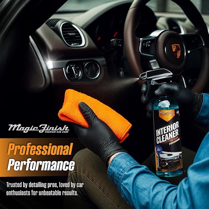 Magic Finish Interior Cleaning Spray (16 fl oz) – All-in-One Car Cleaner Spray for Seats, Dashboards & Consoles – Fast-Acting