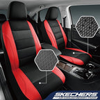 Skechers Men’s Seat Covers, Air-Cooled Memory Foam Car Seat Covers Front Seats, Airbag Compatible,Universal Fit for Most Cars