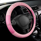Road Comforts Leopard Steering Wheel Cover for Women, Cute Anti-Slip Microfiber Leather, Universal Fit 14.5-15 Inch Round Ste
