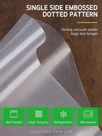 Syntus Vacuum Sealer Bags for Food, 6 Rolls 11" x 16' Commercial Grade Bag Rolls, BPA Free Food Vac Bags for Storage, Meal Pr