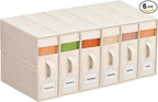 6Pack Linen Sheet Organizers and Storage - King/Queen Size Sheet Storage Organizer with Window, Foldable & Dustproof Sheet Or