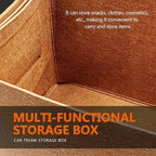 Felt Car Trunk Organizer, Foldable Vehicle Storage Box, Large Capacity Multi-Purpose Automotive Interior Accessories for Cars, S