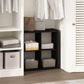 Furinno Cubic Closet Organizers and Storage, 4-Cube Closet Organizer, Open Shelf Closet Storage, Extra Thick Frame for Wardro