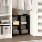 Furinno Cubic Closet Organizers and Storage, 4-Cube Closet Organizer, Open Shelf Closet Storage, Extra Thick Frame for Wardro