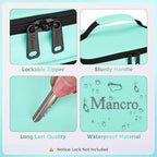 Mancro Dual Layers Medicine Organizer Bag, Pill Bottle Organizer Storage with Lockable Zipper, Medication Travel Bag for Pill