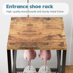 Shoe Rack Bench for Entryway,Free Standing Shoe Storage Organizer for Front Door Entrance,4-Tier Boot Rack Holder Shelf for C