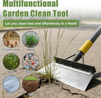 Garden Flat Shovel Scraper: 60" Metal Snow Ice Scraper, Adjustable Handle, Multifunctional Floor Scraper for Weed Cleaning Edging Trenching & Removing Snow Ice Dirty Moss