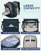 LOVEVOOK Travel Backpack for Women & Men 40L,Airline Approved Carry On Backpack Travel Essentials,TSA Carry on Luggage,Waterp