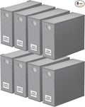 SpaceAid 8 Pack Bed Sheet Organizers and Storage, Foldable Sheet Organizer for Linen Closet, Sheets Set Folder Keeper with Wi