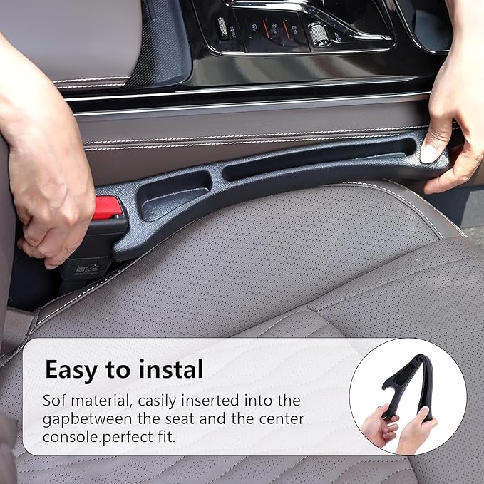 【Compatible with Nissan Altima】 Seat Gap Filler,No Drop Seat Guard Compatible with Nissan Altima,Drop Seat Guards for Cars(2Pcs),Emergency Keychain Car Escape Tool(2Pcs)