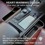 Car Seat Gap Filler Organizer, 2 Pack Multifunctional Car Seat Organizer, Auto Console Side Storage Box with Cup Holders 2 Seat Hooks for Drink, Car Organizer Front Seat for Holding Phone, Sunglasses