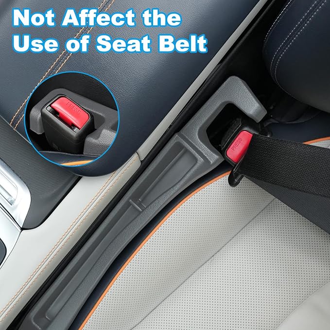 Car Seat Gap Filler with Drop Prevention & Storage Hook - Between Seats Console Organizer for SUV Truck - Car Accessories(2Pcs)