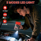 Portable Car Jump Starter with Air Compressor for Emergencies,3000A Peak and 150 PSI Max,for 12L Gas & 10L Diesel