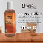 Leather Master Strong Leather Care Bundle - 250 ml Exceptional Leather Care Stain Remover, Protector and Polish Kit. Made to 
