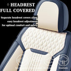 Coverado Front Seat Covers, Car Seat Covers Front Seats, Leather Seat Cover for Cars, Waterproof Seat Covers, Car Seat Protec