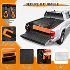 [All-in-One Bundle] 26 CuFt Waterproof Truck Bed Cargo Bag with Heavy Duty Cargo Net, Storm-Proof Pickup Luggage Carrier (50"x40"x22"), Fits All Pickups, Includes Storage Bag & Bungee Net