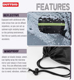 Side Mirror Covers and Windshield Wiper Covers for Trucks Cars SUVs Vans, 1 Pack Auto Rearview Protection Cover & Windshield Wiper Covers Protect from Ice Snow Frost Dew Rain Bird Poop Side Covers