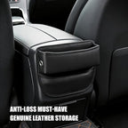 Car Seat Gap Filler Organizer, 2-Pack, Black Leather, Universal Anti-Drop Holder for Phone, Keys, Cards, Fits SUV, Truck