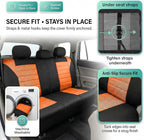 FH Group Automotive Car Seat Covers Rear Set Premium 3D Air Mesh Seat Covers, Airbag Compatible and Split Bench Cover Univers
