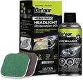 Detour Heavy Duty Headlight Restoration Kit - 2 Easy Steps to Professionally Restore Yellowed and Clouded Plastic Headlights,