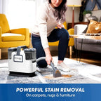 Vacmaster 400 Series Portable Carpet & Upholstery Spot Cleaner Machine, 15Kpa Power Suction with Versatile Tools for Pets, Ar