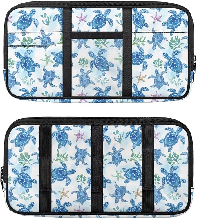 Sea Turtle Car Sun Visor Organizer with Multi-Pocket Sun Visor Organizer Personalized Easy to Store and Install Universal Fit for Most Cars SUV