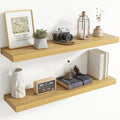 40 Inch Floating Shelves for Wall, 8 Inch Deep Floating Shelf for Storage & Display, Rustic Wall Mounted Shelf with Invisible