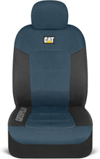 CAT Blue & Black Seat Covers for Cars, Trucks, & SUV - Set of (2) MeshFlex Car Seat Cover Front Seat Protectors - Airbag Comp