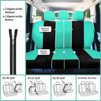 FH Group Car Seat Covers Full Set Cloth - Universal Fit,Automotive SeatCovers,Low Back Front SeatCovers,Airbag Compatible,Spl