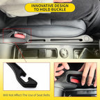 Car Seat Gap Filler 2 Pack, Universal Car Seat Gap Plug Filler 2 in 1, Fill the Gap Between Seat and Console, Seat Gap Filler Crevice Blocker Stop Thing from Dropping for Car SUV Truck Black