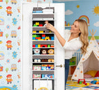 Over The Door Organizer, Hanging 6-Shelf Storage Organizer with 50lb Heavy Duty Perfect for Bathroom Closet Nursery Bedroom (