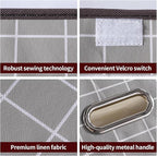 STOREONE Fabric Storage Cube Bins Foldable Organizer Container Collapsible Basket with Lids and Metal Handles, for Home, Bedr