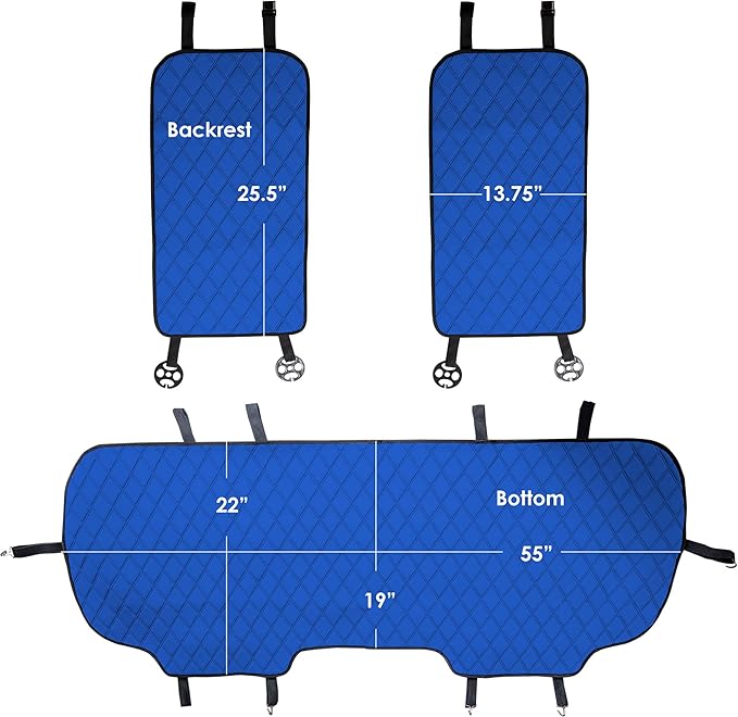 FH Group Car Seat Cushion Neosupreme Automotive Seat Cushions - Universal Fit, Rear Car Seat Cushion, Car Seat Cushions With 