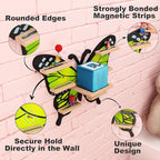 Green Butterfly Tonie Shelf for Tonie and Box - Magnetic Wooden Floating Shelf for Figure Storage,Cute Tonie Wall Shelf for 1