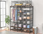 HOMIDEC Closet Organizers and Storage, 16 Cube Storage Organizer, Portable Closet Organizer Cubes Shelves for Clothes, Bedroo