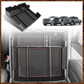 Muslogy Center Console Organizer For 2023-2026 Ford F250 F350 F450 Super Duty Accessories Custom Fit Storage Box Divider(Fit with OEM Tray), Fits Bucket Seats Only, Not for Work Surface Console(Brown)