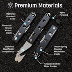 Compact Vehicle Emergency Multi-Tool - Rescue-Grade Tungsten-Carbide Glass Breaker & Seatbelt Cutter for Car Rescue and Roads