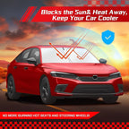ARISMOTOR Windshield Sun Shade for Honda Civic 11th Gen 2022-2025 2026, Custom Fit Foldable Front Window Sunshade Sun Visor Protector, Block UV Rays Keep Your Car Cooler