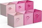 GRANNY SAYS Cube Storage Bins, 13x13 Cube Storage Organizer, Fabric Collapsible Storage Bins with Handle, Storage Cubes for S