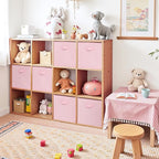 Cupic Cupid 13x13 Storage Cubes, 6 Pack Open Storage Bins with Handles, Storage Cube Organizer for Clothes and Toys, Collapsi