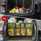 SURDOCA Car Trunk Organizer, LARGE CAPACITY Car Storage Bag with 8 Pockets, 7X Upgraded Trunk Storage Organizer for Car, SUV, Truck, MPV | for SUV, UPGRADED 7 Times, Space Saving Expert