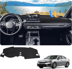 FIILINES Dash Cover for 2022-2025 Honda Civic, Dashboard Mat Accessories Dash Cover Sunshade Nonslip Mesh Protector No Glare 
