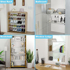 Adjustable Closet Shelve Divider,Rod Expandable Metal Hanging Shelf Closet Separator for Closet,Cabinet,Wardrobe,Cupboard Bat