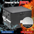 6200°F Upgraded Fireproof Document Box with 10-Layer Heat Decay Structure for Letter Legal Folders Home Office and Business T