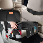 SMART ELF Car Seat Protector, 2Pack Seat Protector Protect Child Seats with Thickest Padding and Non-Slip Backing Mesh Pocket