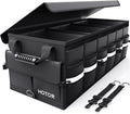 HOTOR Car Trunk Organizer - Foldable Trunk Organizer for SUV, Car Storage with Reflective Strips Securing Cover, Large Capacity