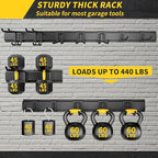 UUP 48" Garage Tool Organizer Wall Mount, 440lbs Garden Garage Storage Garage Organization with Adjustable Heavy Duty Hanging